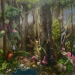 Encounter in Ontario, 2022, acrylic and oil on canvas, 170x170