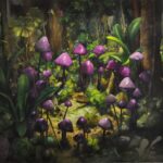 Fairy ring, 2021, acrylic and oil on canvas, 100 x 120cm,