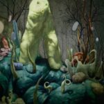 Fresno Nightcrawler, 2023, acrylic and oil on canvas, 140 x 100cm,