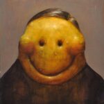 Hard Times, 2024, Acrylic and oil on canvas, 60 x 50cm