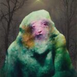 Ignis Faatus, 2023, acrylic and oil on canvas, 80 x 60cm, 2023