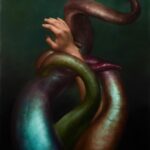 Ondine, 2023, acrylic and oil on canvas, 120 x 100cm, 2023