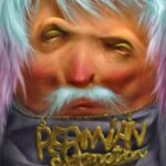 Permian Extinction, 2025, acrylic and oil on canvas, 110 x 80cm