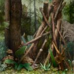 Shelter, 2021, acrylic and oil on canvas,, 140 x 140cm, 2021